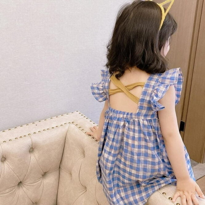 ⁦فستان بدون أكمام بناتي جديد وأنيق⁩ - الصورة ⁦3⁩