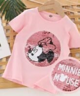تي شيرت بناتي بتصميم فخم نمط ميني ماوس