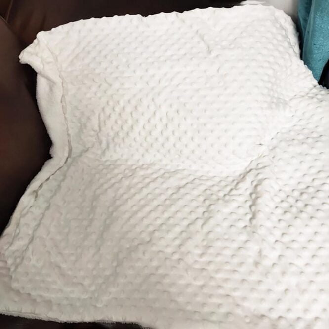 ⁦بطانية قطنية مبطنة صوف ناعم ومريح متعددة الاستخدام المقاس 100*75⁩ - الصورة ⁦4⁩
