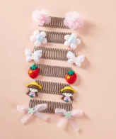 ربطة | مشط شعر نمط الزهور والفراشات