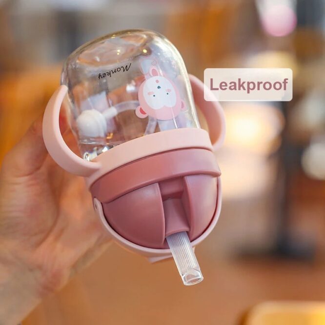 ⁦كوب شرب للأطفال مضاد للاختناق متين ضد الكسر 300ml⁩ - الصورة ⁦2⁩