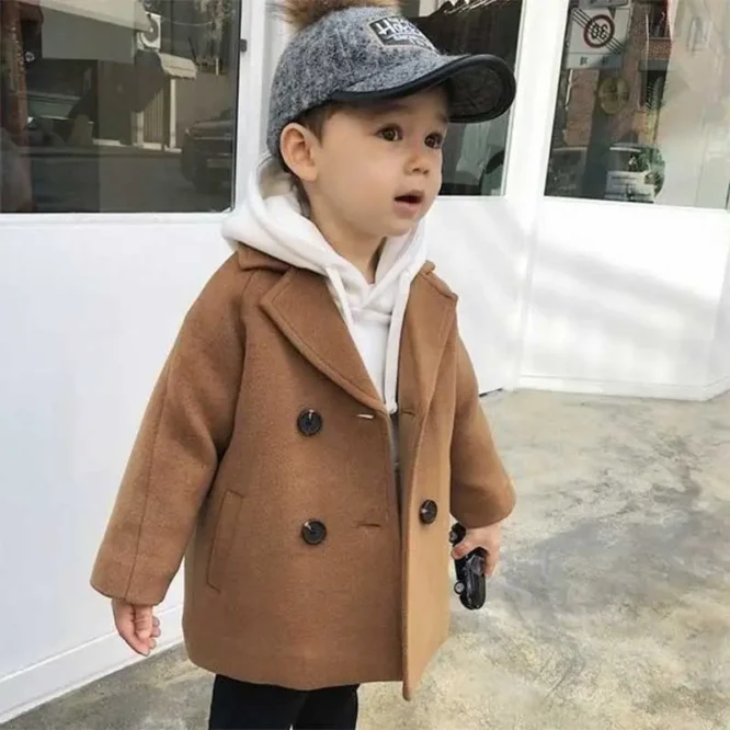 ⁦جاكت ولادي شتوي بخامة ممتازة للاطفال الرضع والاطفال الصغار⁩ - الصورة ⁦8⁩