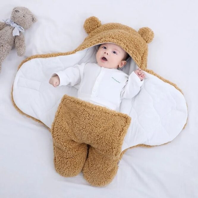 ⁦كيس نوم للمواليد قطني شتوي ثقيل من ثلاث طبقات مبطن من الداخل⁩ - الصورة ⁦13⁩