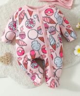 أفرول أنيق وعصري بأكمام طويلة للبنات الرضع