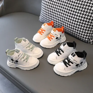 حذاء ميكي ماوس قصيرة الكاحل للأطفال الصغار