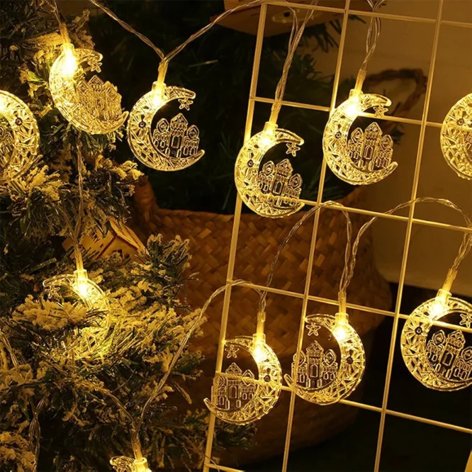 ⁦إضاءة زينة على شكل هلال رمضان⁩ - الصورة ⁦4⁩