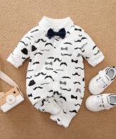 أفرول أنيق بأكمام طويلة نمط شوارب