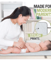 بساط تغيير حفاضة للرضيع مانع للتسرب مكون من عدة طبقات