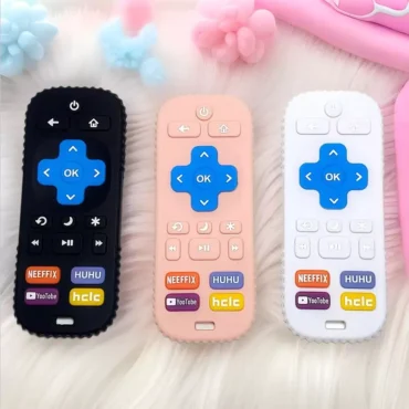 عضاضة أطفال على شكل ريموت من السيليكون