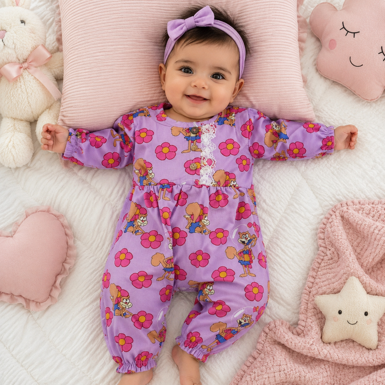 افرول بناتي بأكمام طويلة بتصميم جذاب